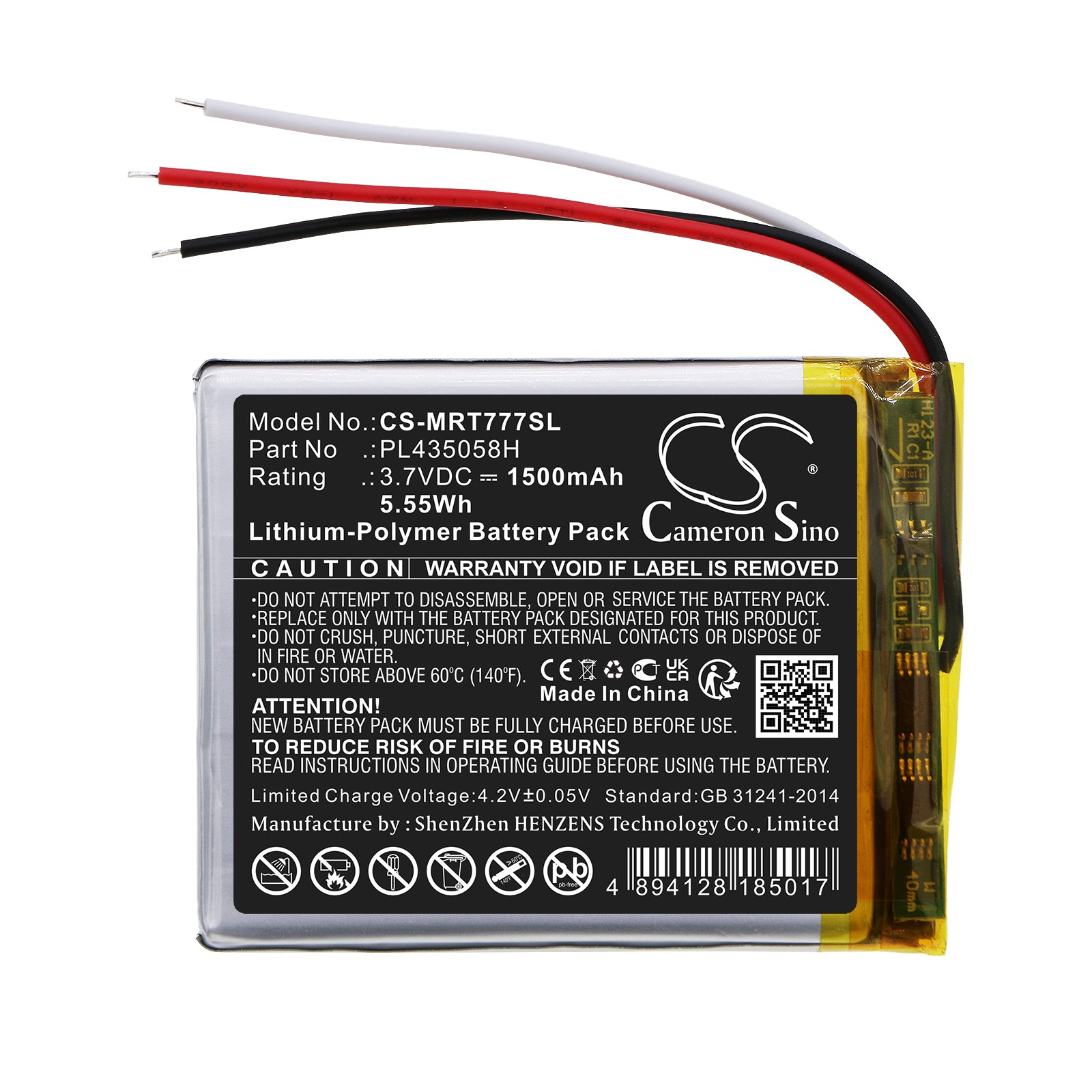 Replacement Battery for RoadMate 7771T-LMB – GPS, Navigator – 1500mAh / 3.7V - image 3