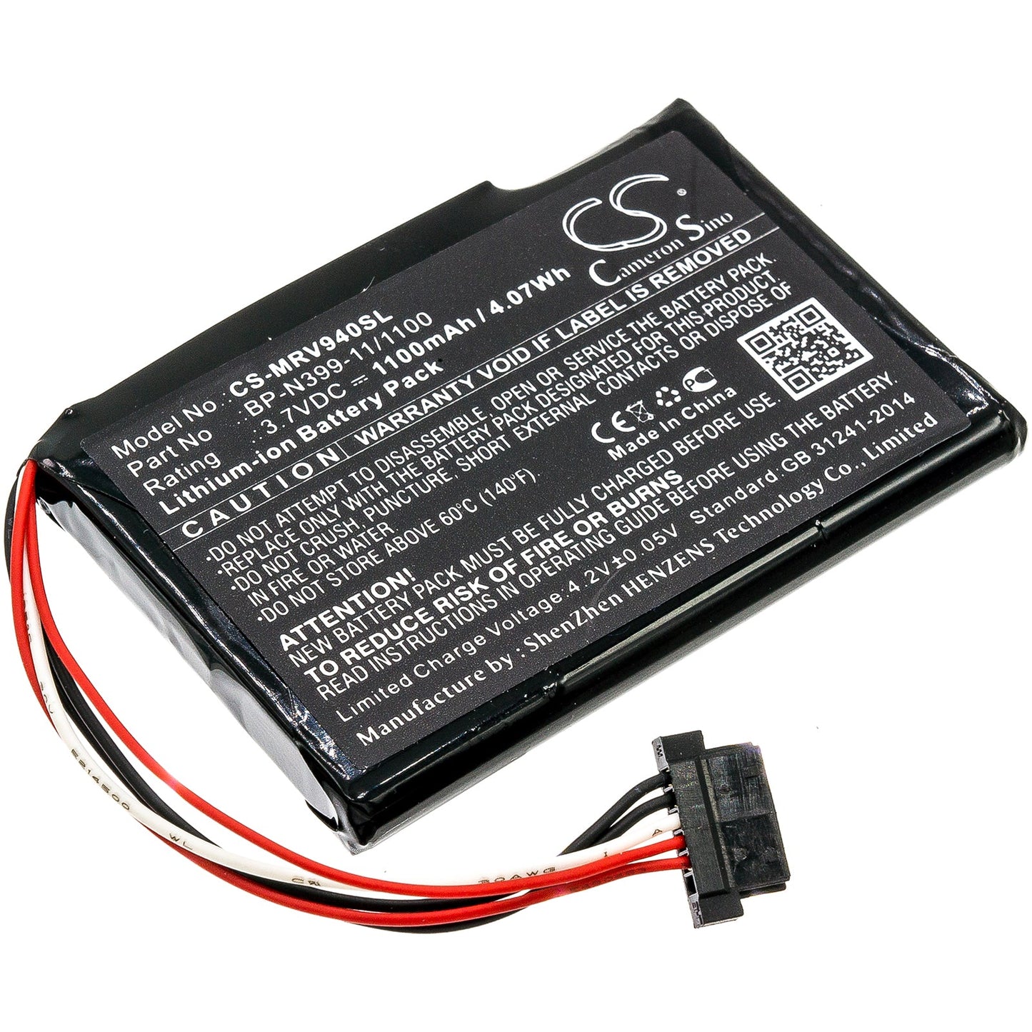 Replacement Battery for Magellan  RoadMate RV 9490T-LMB – GPS, Navigator – 1100mAh / 4.07Wh / 3.7V
