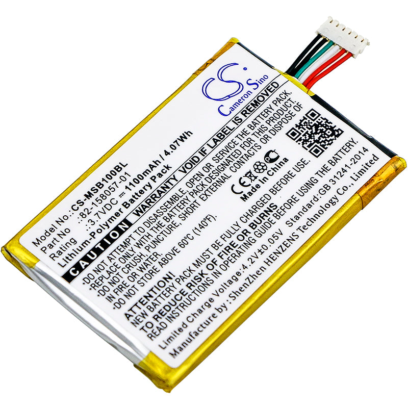 Replacement Battery for Motorola | Zebra SB1 – Barcode Scanner – 1100mAh / 3.7V - image 1