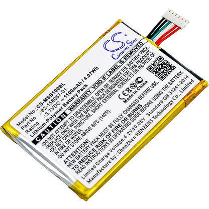 Replacement Battery for Motorola | Zebra SB1 – Barcode Scanner – 1100mAh / 3.7V - image 1