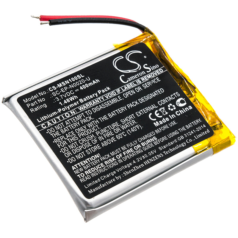 Replacement Battery for Monster Ncredible Ntune – Wireless Headset – 400mAh / 3.7V - image 1