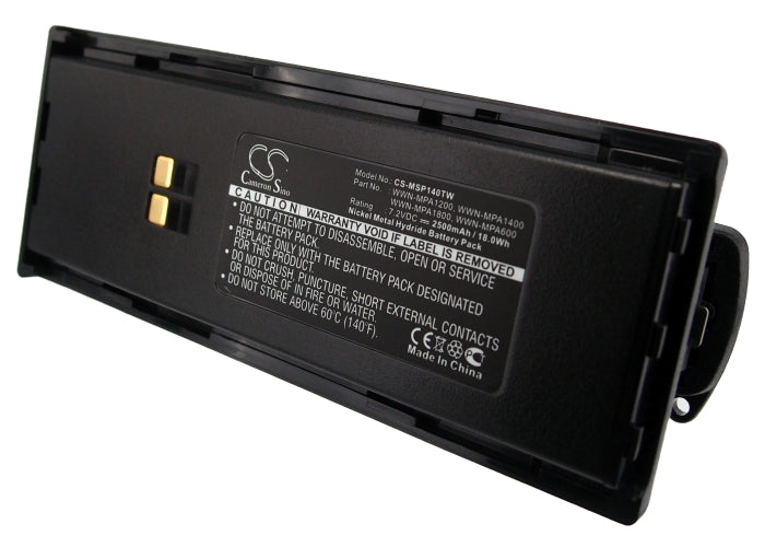 Replacement Battery for Maxon  SL55 – Two-Way Radio – 2500mAh/18.0Wh / 7.2V
