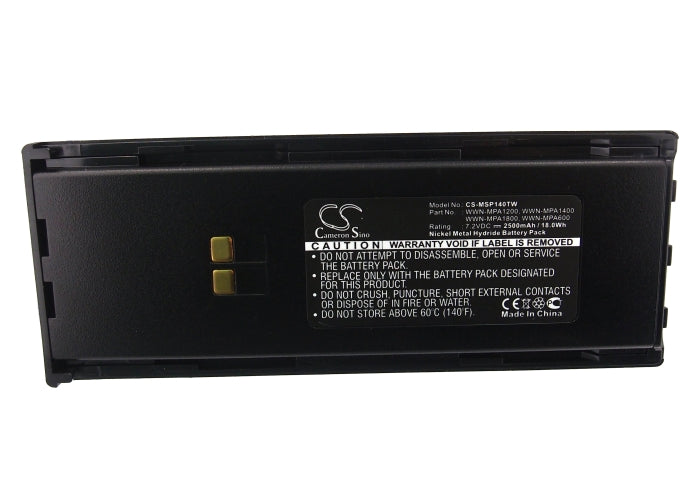 Replacement Battery for Maxon  SL55 – Two-Way Radio – 2500mAh/18.0Wh / 7.2V