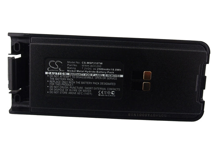 Replacement Battery for Maxon  SP300 – Two-Way Radio – 2500mAh/18.0Wh / 7.2V
