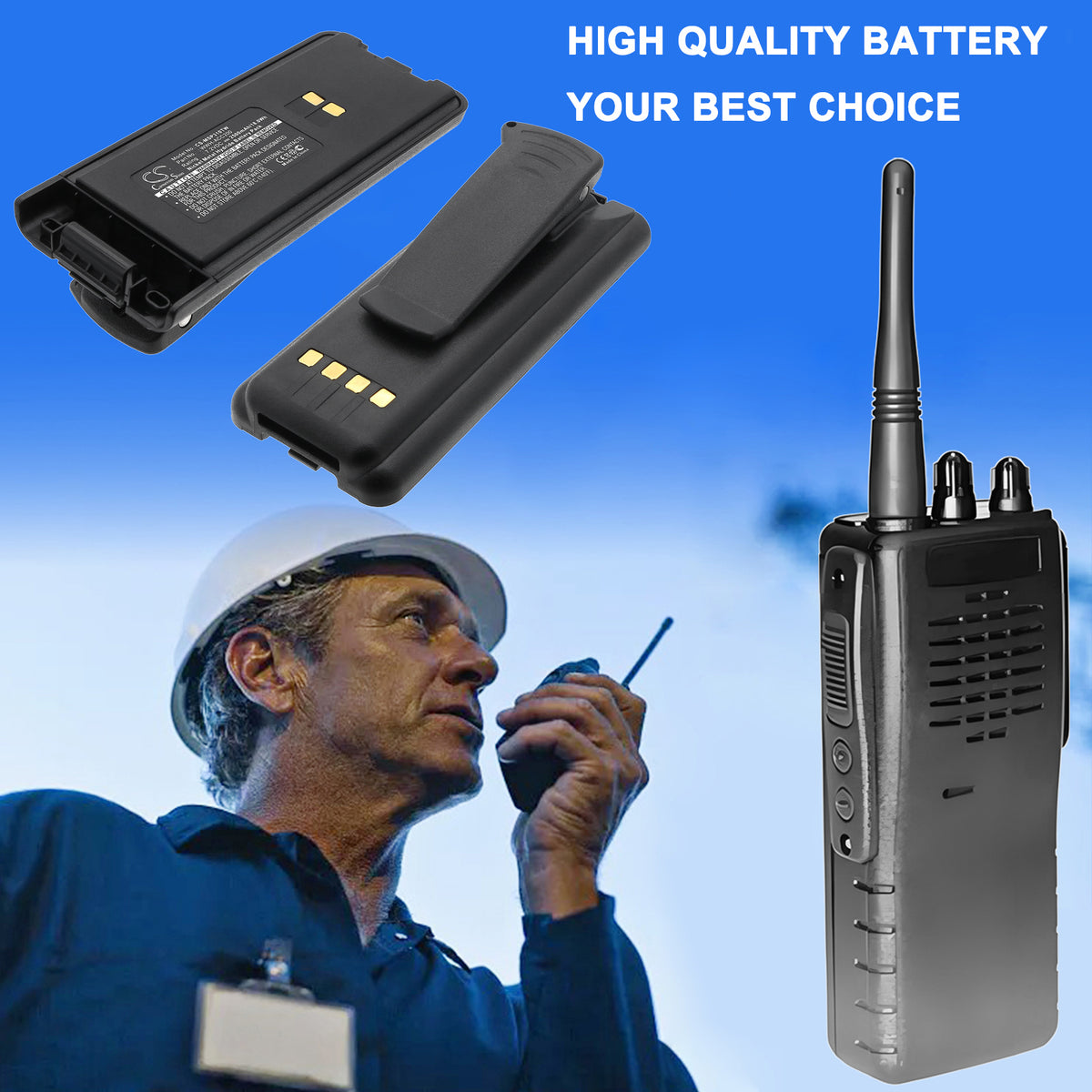 Replacement Battery for Maxon SP300 – Two-Way Radio – 2500mAh / 7.2V