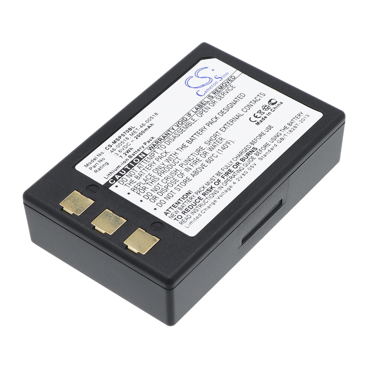 Replacement Battery for Metrologic SP5700 Optimus PDA – Barcode Scanner – 2000mAh / 3.6V