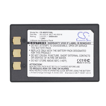 Replacement Battery for Metrologic SP5700 Optimus PDA – Barcode Scanner – 2000mAh / 3.6V