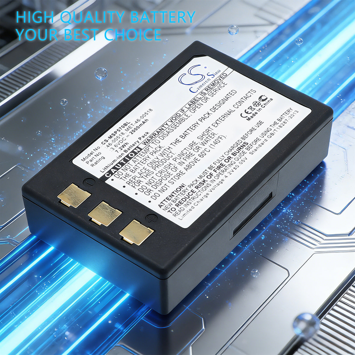 Replacement Battery for Metrologic SP5700 Optimus PDA – Barcode Scanner – 2000mAh / 3.6V