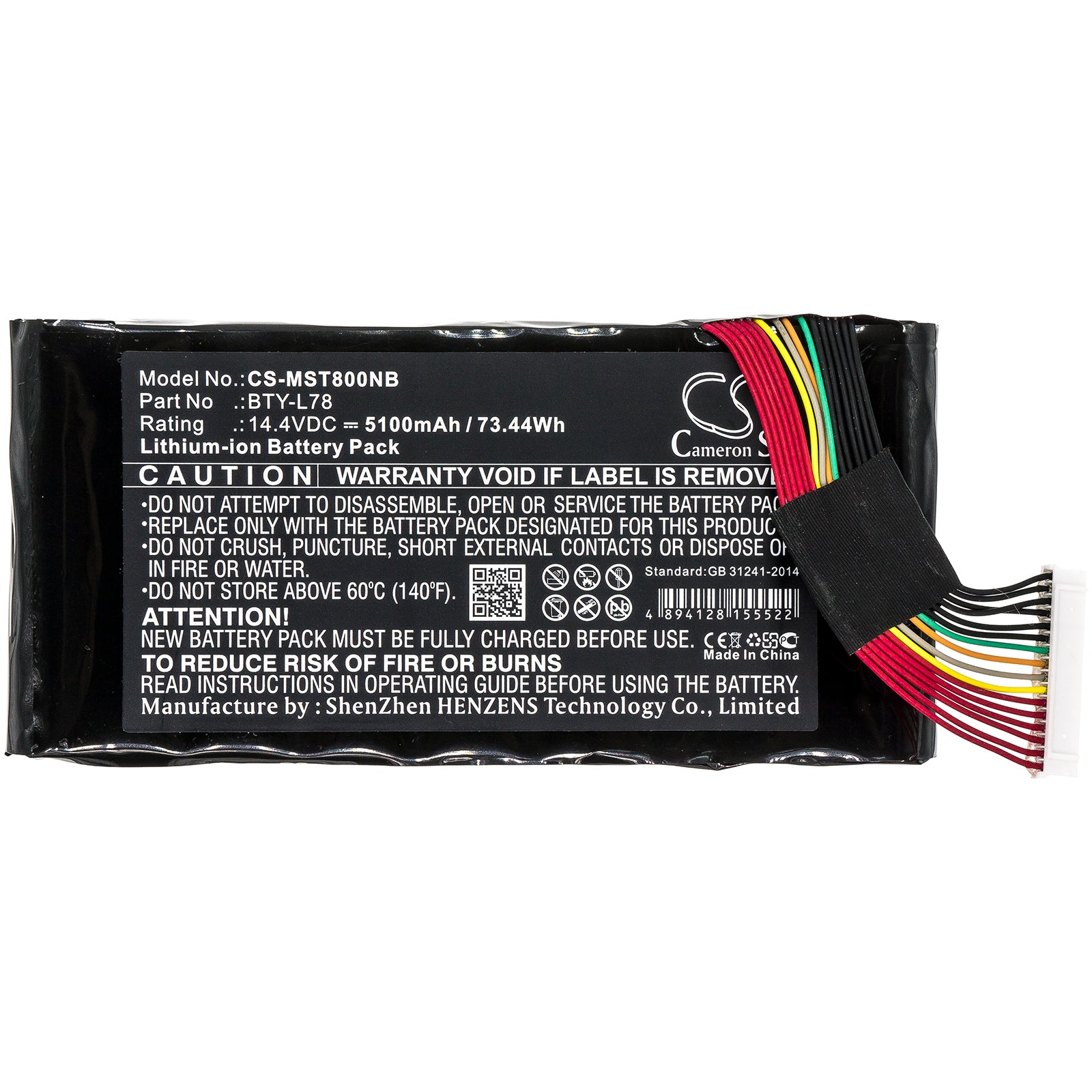 Replacement Battery for Eurocom | Hipaa | MSI | Terrans Force Tornado F5 SE – Notebook, Laptop – 5100mAh / 14.4V - image 3