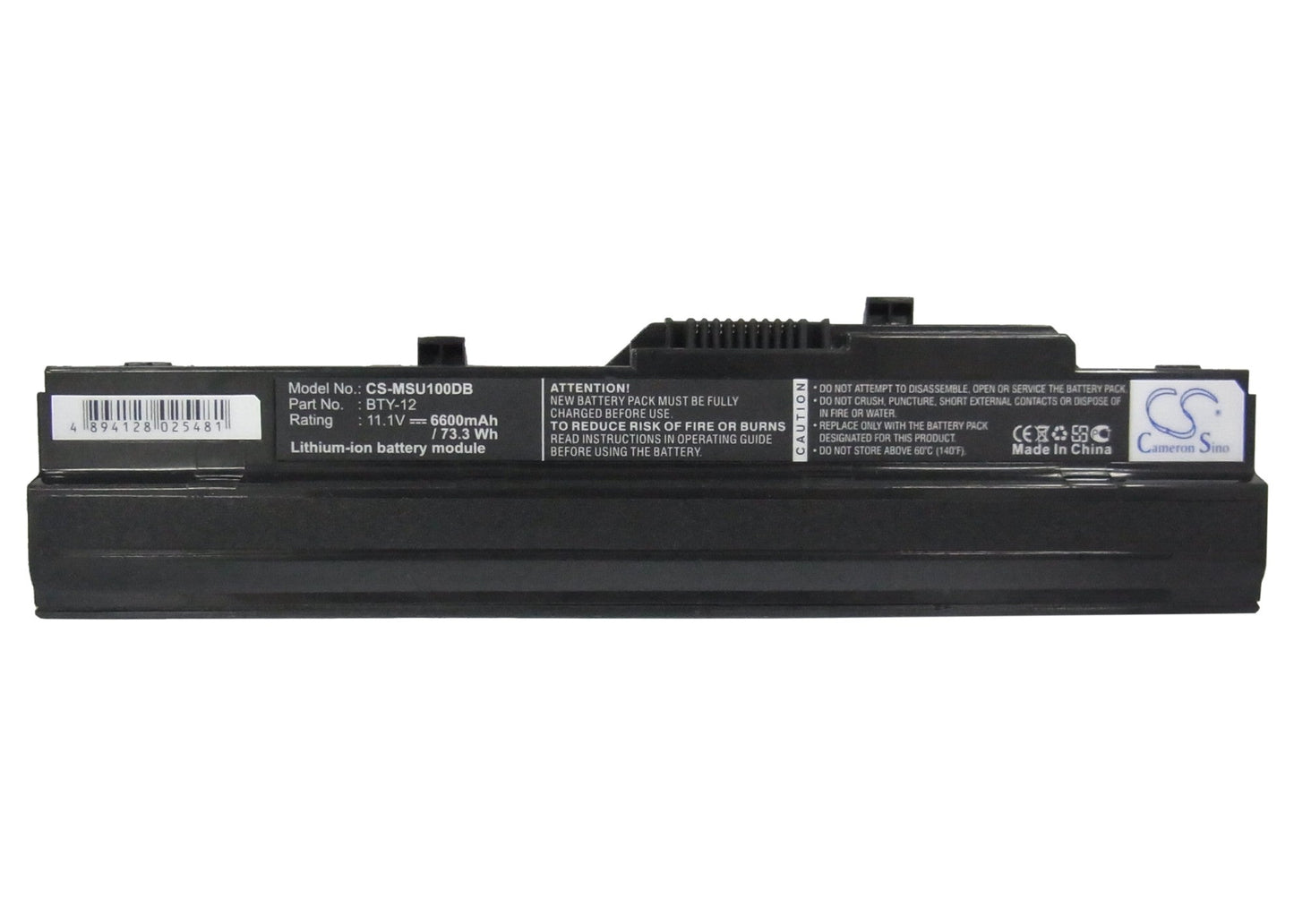 Replacement Battery for Datron  U100 – Notebook, Laptop – 6600mAh / 11.1V