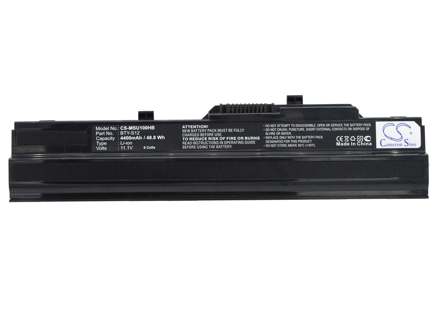 Replacement Battery for MSI  9S7-N01152-439 – Notebook, Laptop – 4400mAh / 11.1V