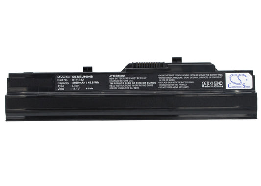Replacement Battery for Medion | MSI | Datron | Advent | Ahtec | CMS | LG Akoya Mini E1210 – Notebook, Laptop – 4400mAh / 11.1V