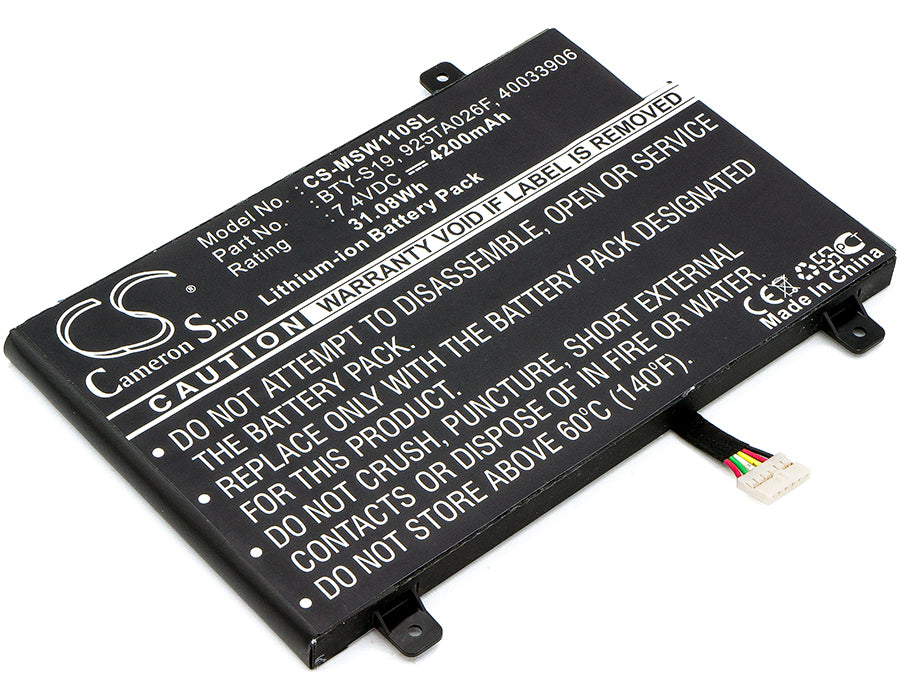 Replacement Battery for MSI Windpad 110 – Tablet – 4200mAh / 7.4V - image 1