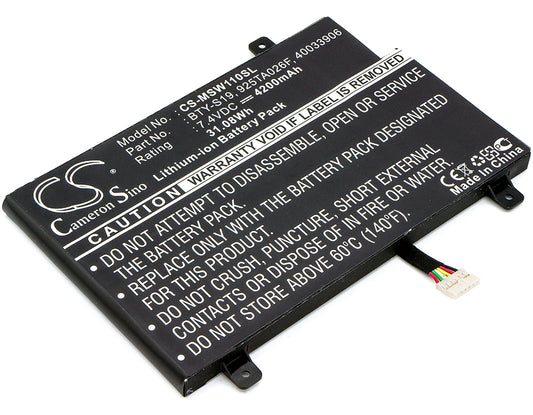 Replacement Battery for MSI Windpad 110 – Tablet – 4200mAh / 7.4V - image 1