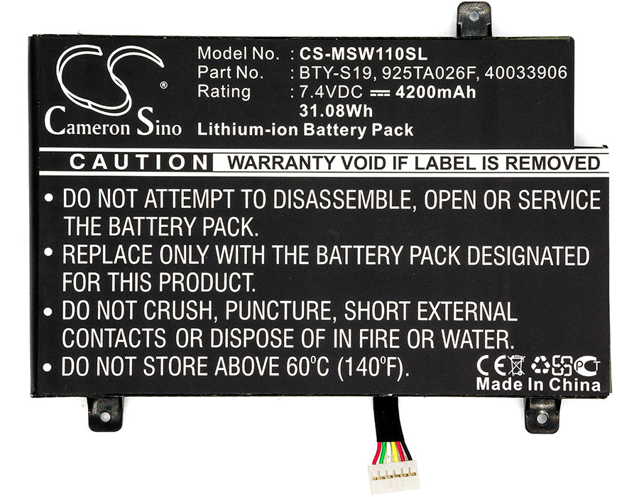 Replacement Battery for MSI Windpad 110 – Tablet – 4200mAh / 7.4V - image 5