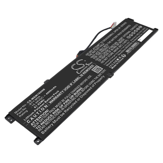Replacement Battery for MSI B14VFKG-056UK – Notebook, Laptop – 4000mAh / 15.48V