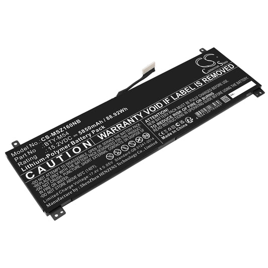 Replacement Battery for MSI Creator Z16 A11UET-031UK – Notebook, Laptop – 5850mAh / 15.2V
