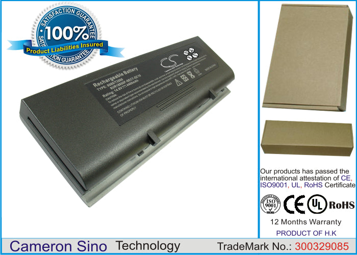 Replacement Battery for Mitac | WinBook Systemax Pursuit 8880 – Notebook, Laptop – 4400mAh / 14.8V - image 1