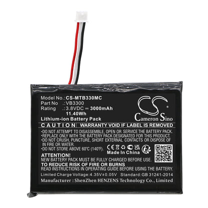 Replacement Battery for Motorola VB400 – Body Camera – 3000mAh / 3.8V