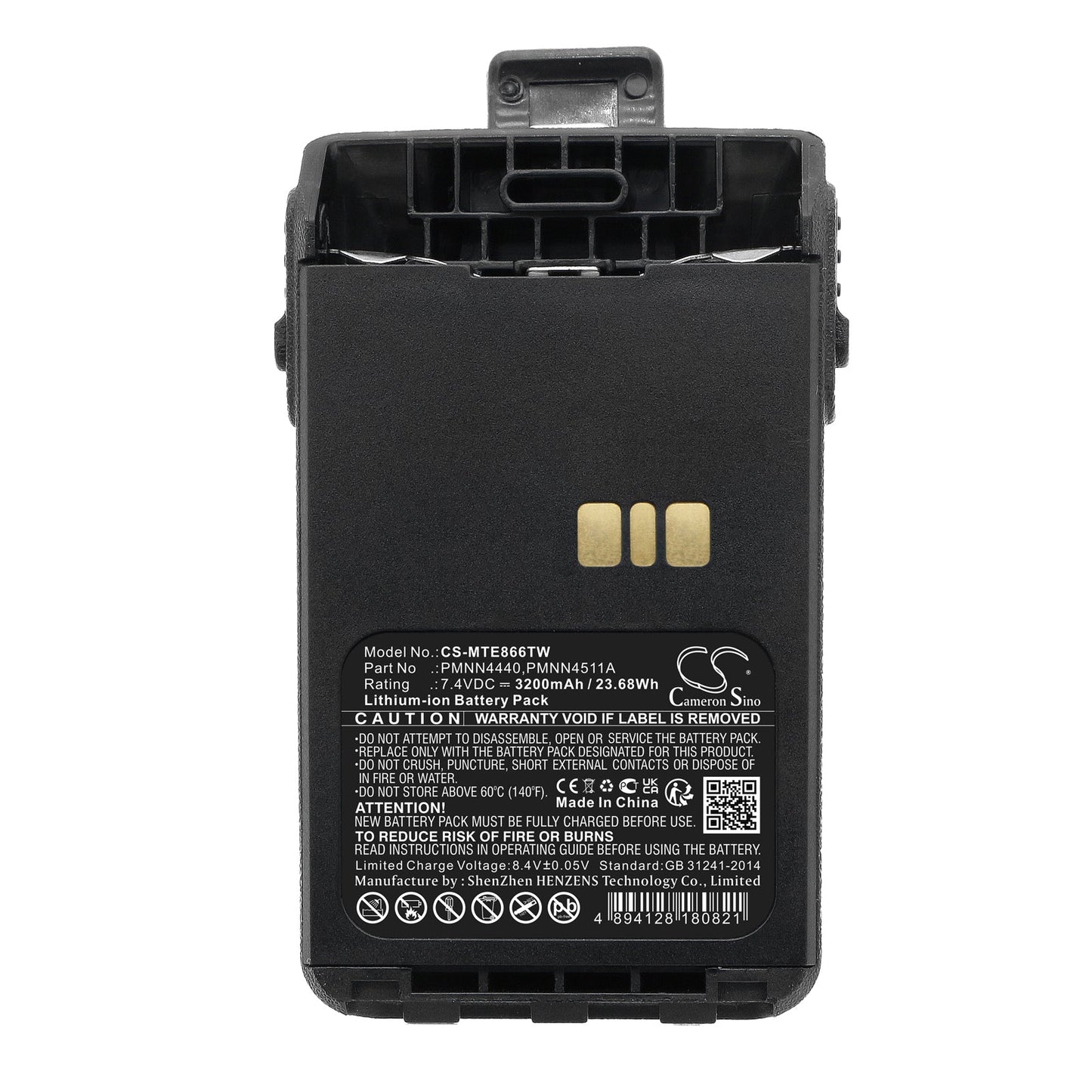 Replacement Battery for Motorola  DP3000e – Two-Way Radio – 3200mAh / 23.68Wh / 7.4V