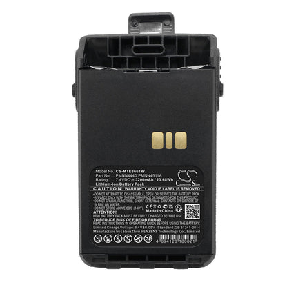 Replacement Battery for Motorola  DP3000e – Two-Way Radio – 3200mAh / 23.68Wh / 7.4V