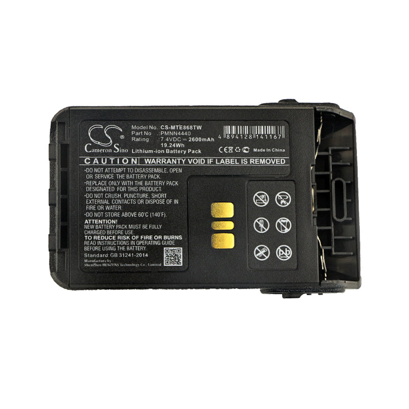 Replacement Battery for Motorola  DP3000e – Two-Way Radio – 2600mAh / 19.24Wh / 7.4V