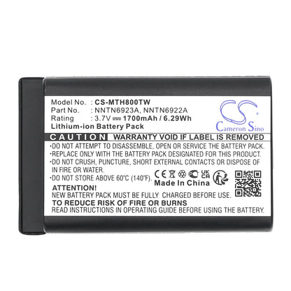 Replacement Battery for Motorola MTH800 – Two-Way Radio – 1700mAh / 3.7V