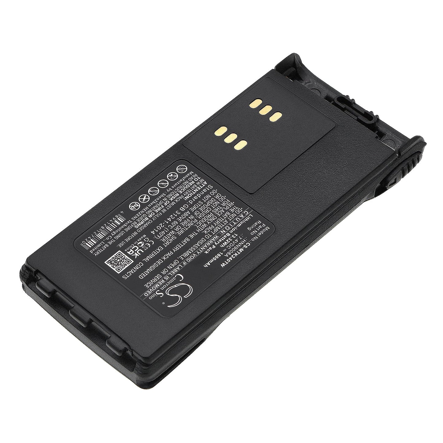 Replacement Battery for Motorola  GP1280 – Two-Way Radio – 1800mAh / 13.32Wh / 7.4V