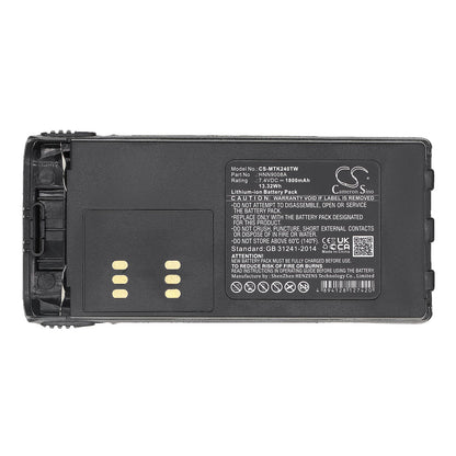 Replacement Battery for Motorola  GP1280 – Two-Way Radio – 1800mAh / 13.32Wh / 7.4V