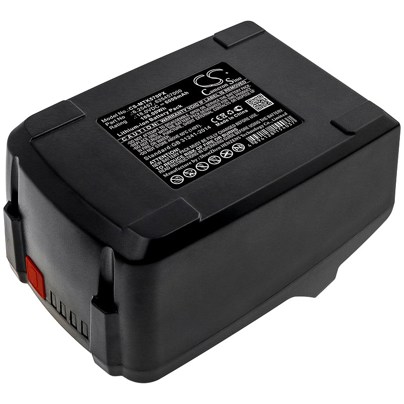 Replacement Battery for Fischer  FSS 18V 400 BL - Set 2 – Power Tools – 6000mAh / 108.00Wh / 18.0V