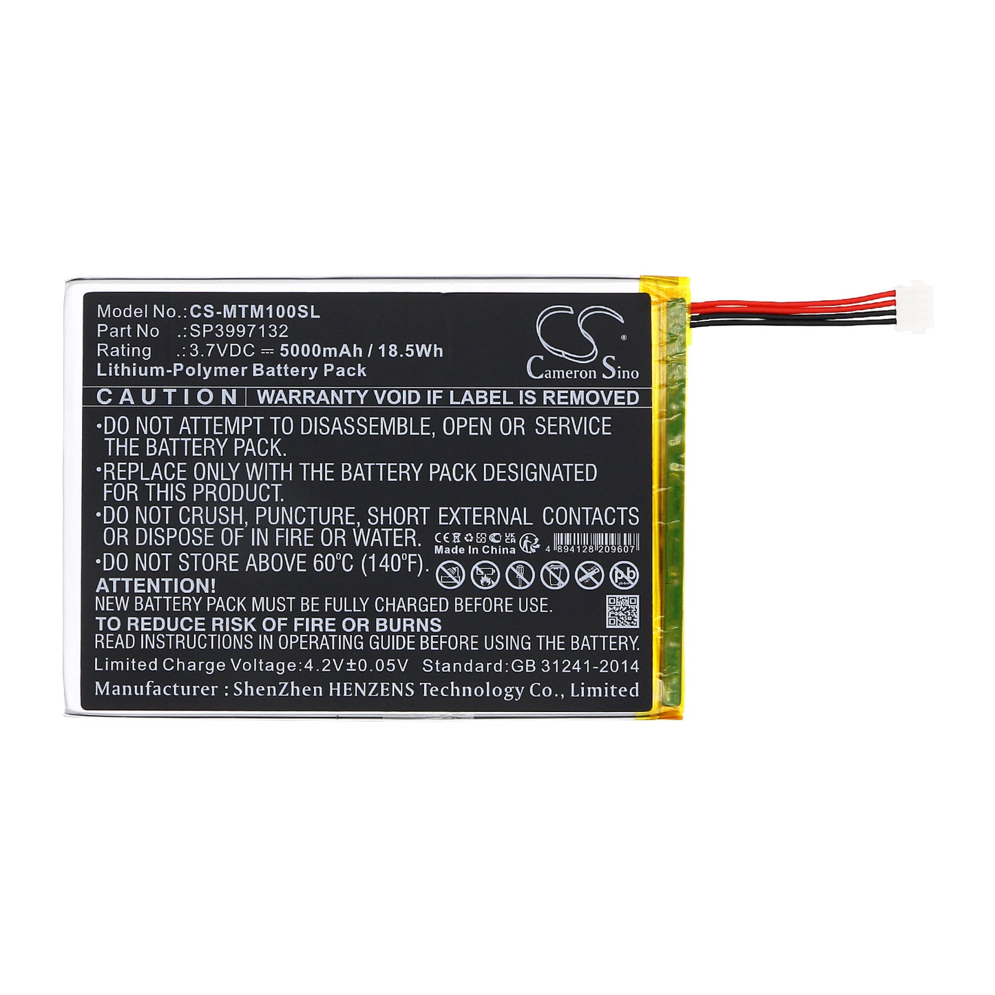 Replacement Battery for Micros mTablet – Tablet – 5000mAh / 3.7V - image 3