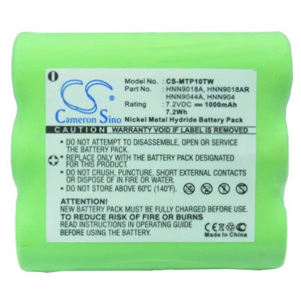 Replacement Battery for Motorola AP10 AP50, CP10, – 1000mAh / 7.2Wh