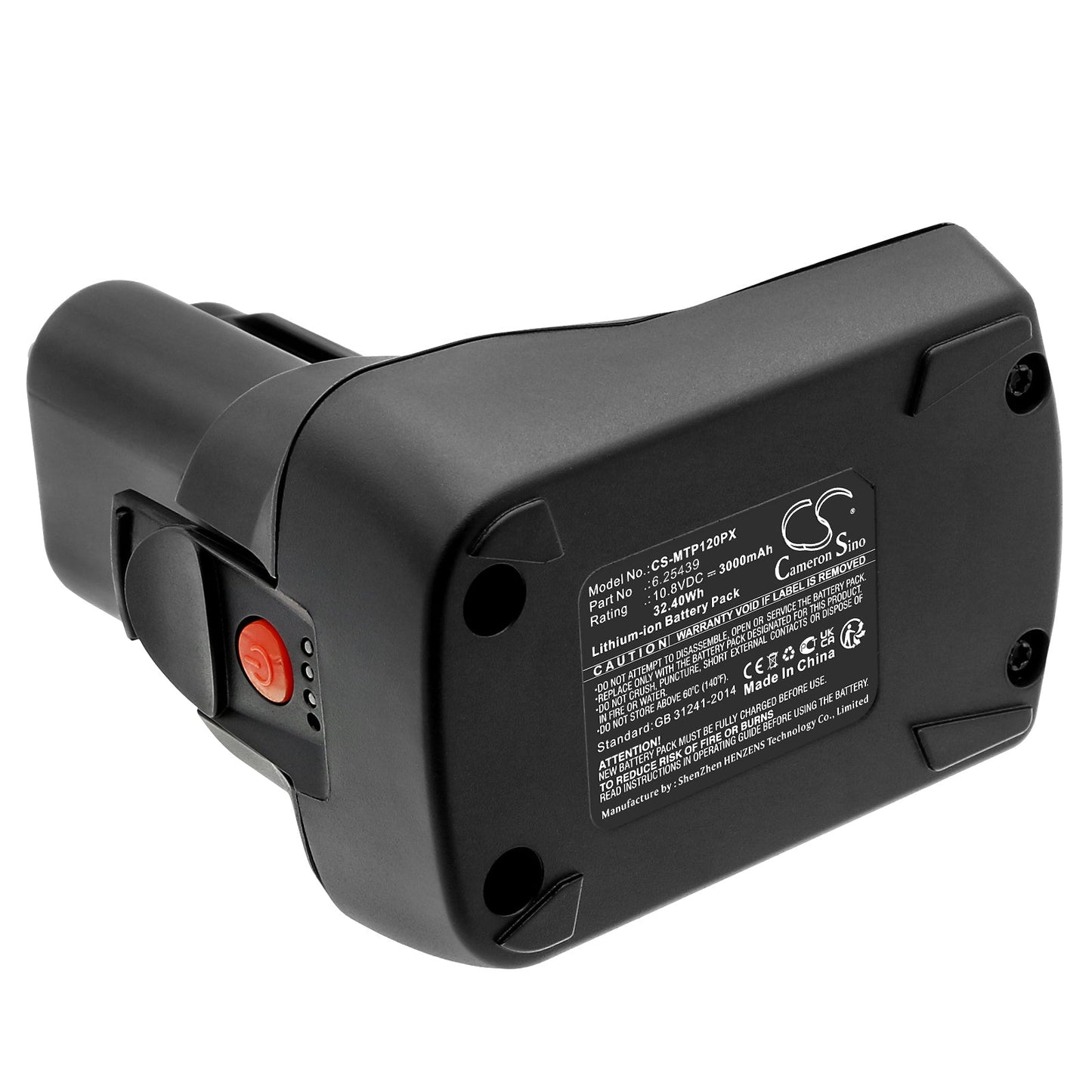 Replacement Battery for Metabo  PowerImpact 12 – Power Tools – 3000mAh / 32.40Wh / 10.8V