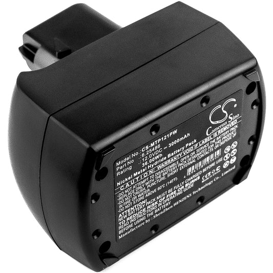 Replacement Battery for Metabo BS 12 SP – Power Tool – 3000mAh / 12V