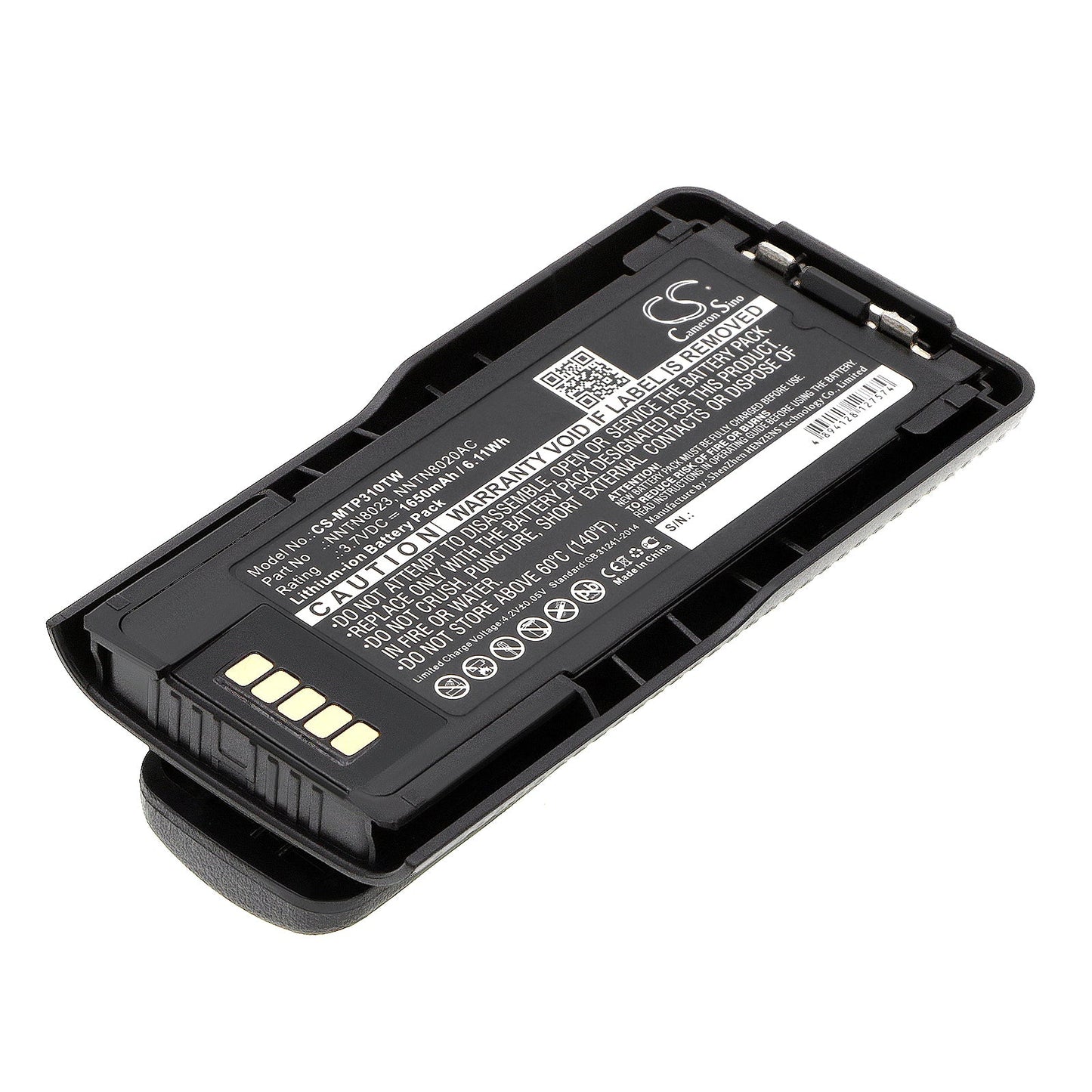 Replacement Battery for Motorola  MTP3100 – Two-Way Radio – 1650mAh / 6.1Wh / 3.7V