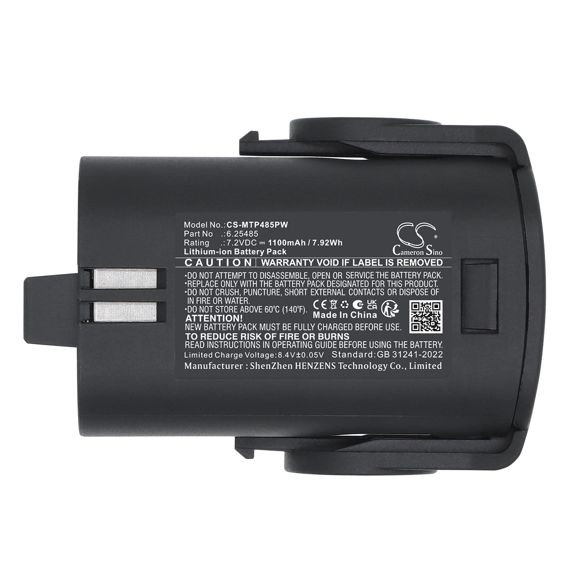 Replacement Battery for Metabo 6.25485 – Power Tool – 1100mAh / 7.2V