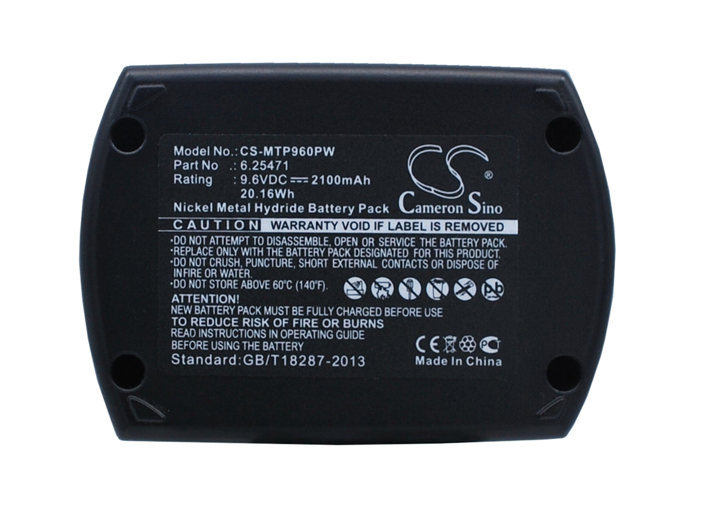 Replacement Battery for Metabo  BS 9.6 – Power Tools – 2100mAh / 20.16Wh / 9.6V