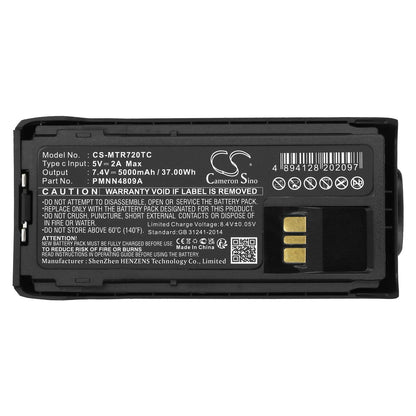 Replacement Battery for Motorola  R7 – Two-Way Radio – 5000mAh / 37.00Wh / 7.4V