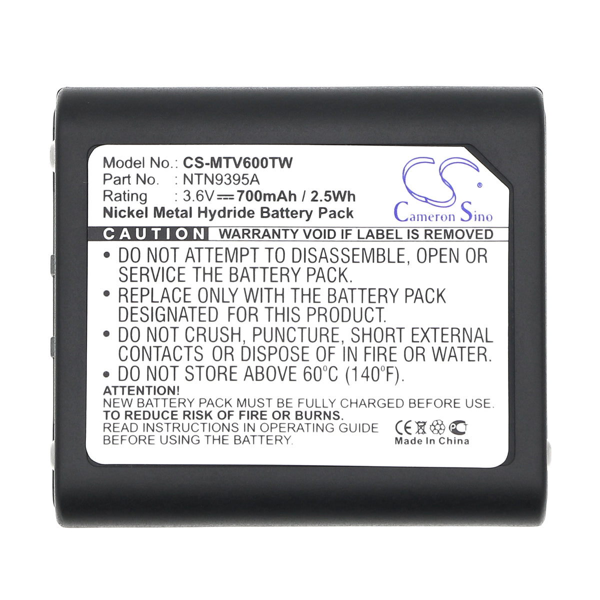 Replacement Battery for Motorola Talkabout T6000 – Two-Way Radio – 700mAh / 3.6V