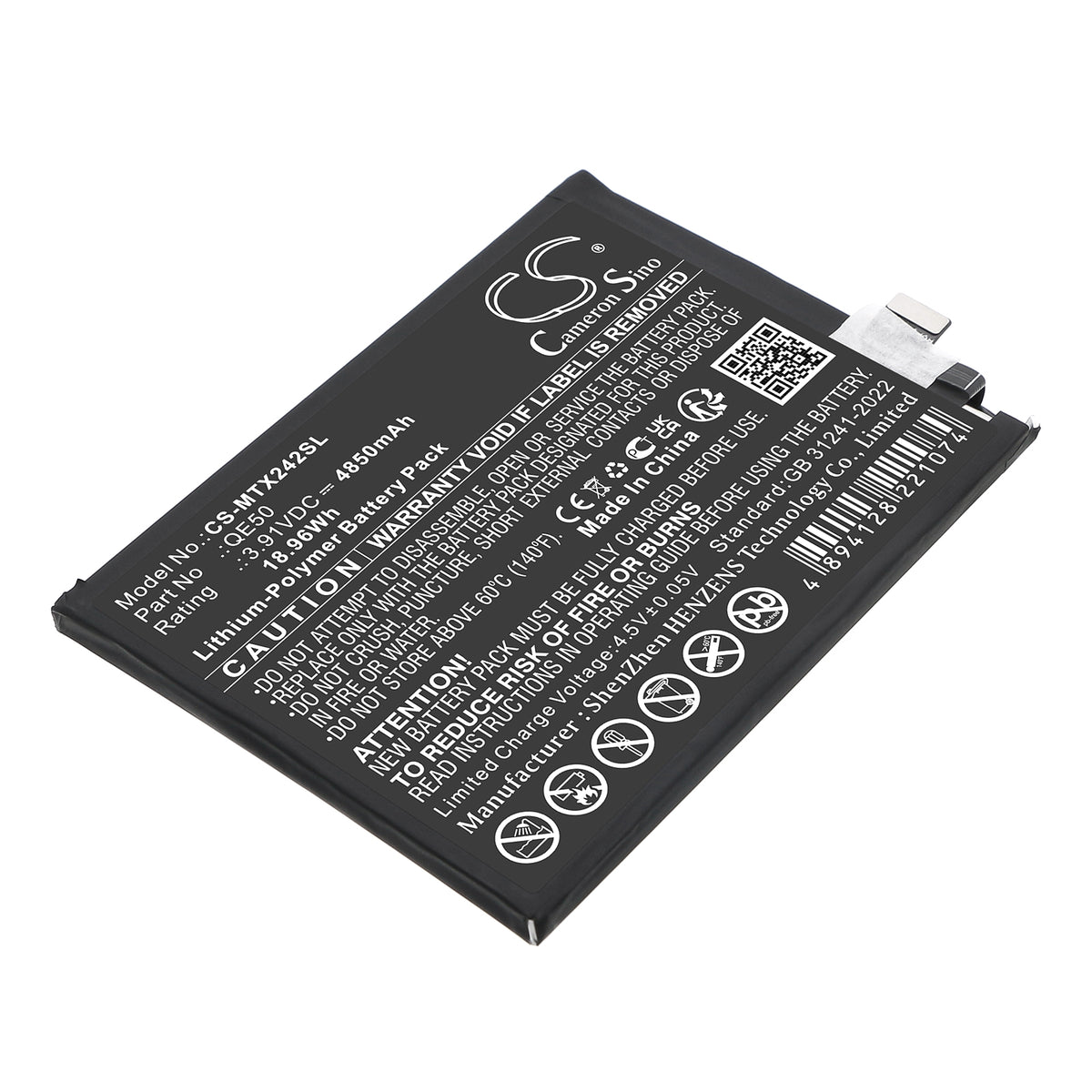 Replacement Battery for Motorola Moto G85 5G – Mobile, SmartPhone – 4850mAh / 3.91V