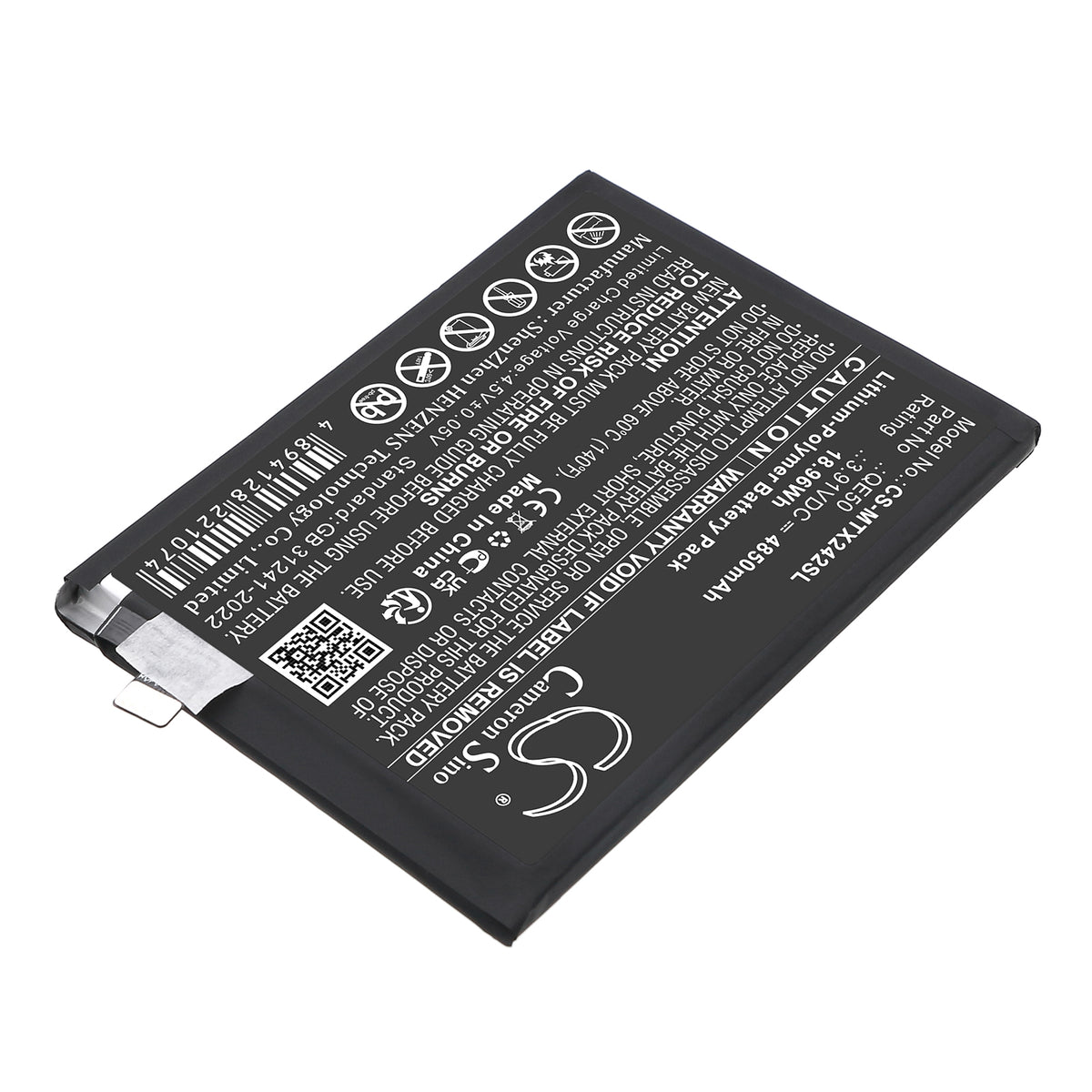 Replacement Battery for Motorola Moto G85 5G – Mobile, SmartPhone – 4850mAh / 3.91V