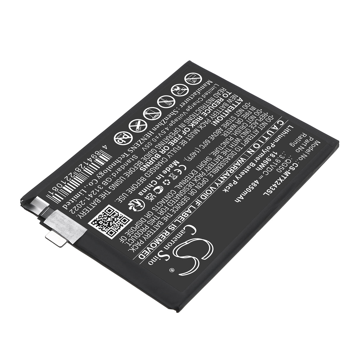 Replacement Battery for Motorola Moto G35 5G – Mobile, SmartPhone – 4850mAh / 3.91V