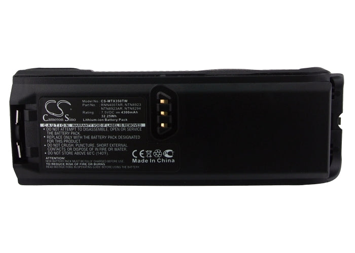 Replacement Battery for Motorola  NTN8293 – Two-Way Radio – 4300mAh / 32.25Wh / 7.5V