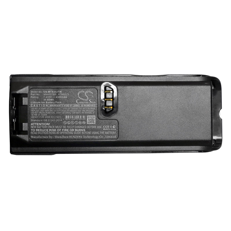 Replacement Battery for Motorola  NTN8293 – Two-Way Radio – 4300mAh / 31.82Wh / 7.4V