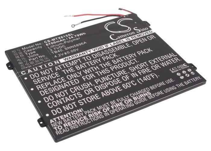 Replacement Battery for Motorola Xoom 2 10.1 – Tablet – 6700mAh / 3.7V - image 1