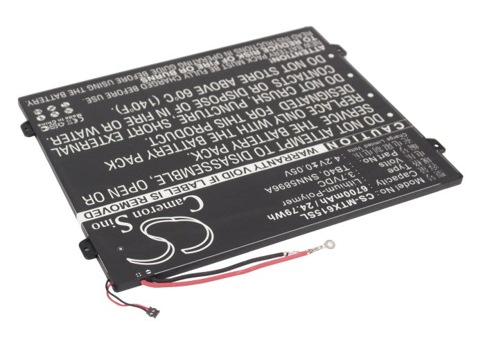 Replacement Battery for Motorola Xoom 2 10.1 – Tablet – 6700mAh / 3.7V - image 2
