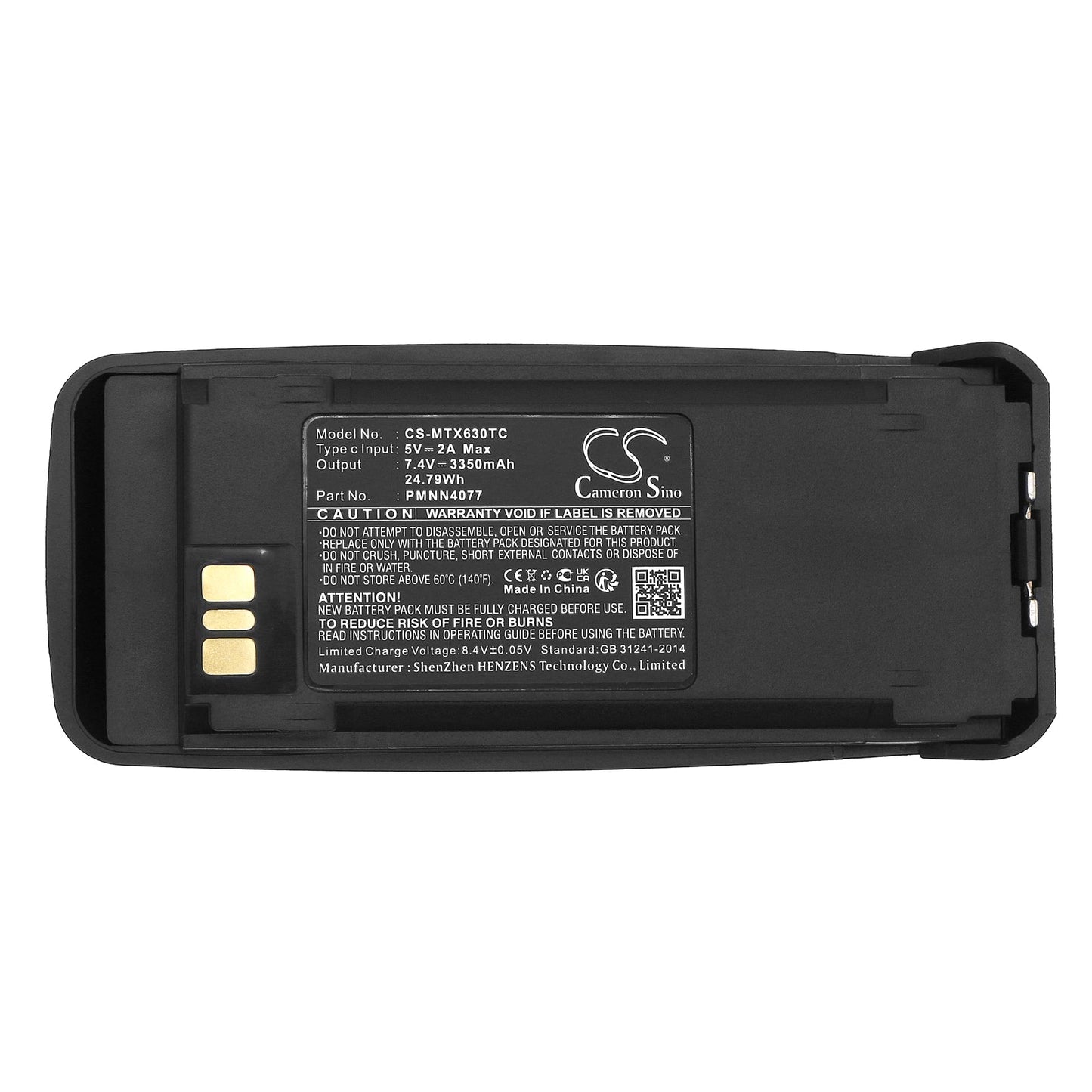 Replacement Battery for Vertex  VXD720 – Two-Way Radio – 3350mAh / 24.79Wh / 7.4V