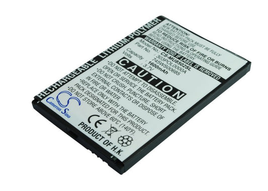 Replacement Battery for I-Mate Ultimate 8502 – Mobile, SmartPhone – 1600mAh / 3.7V