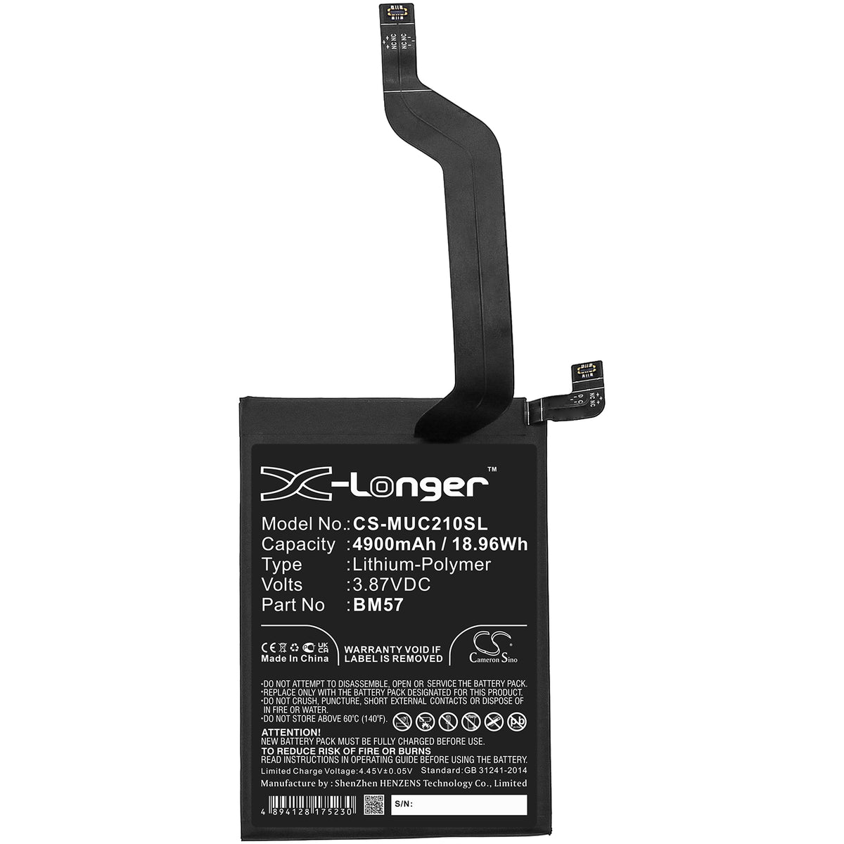 Replacement Battery for Redmi | Xiaomi | Poco Note 10 Pro – Mobile, SmartPhone – 4900mAh / 3.87V