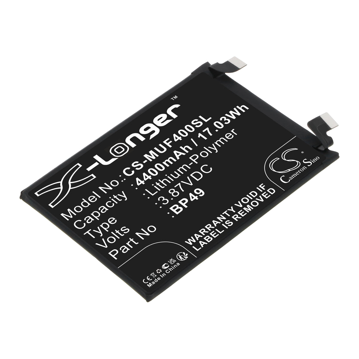 Replacement Battery for Poco F4 5G – Mobile, SmartPhone – 4400mAh / 3.87V